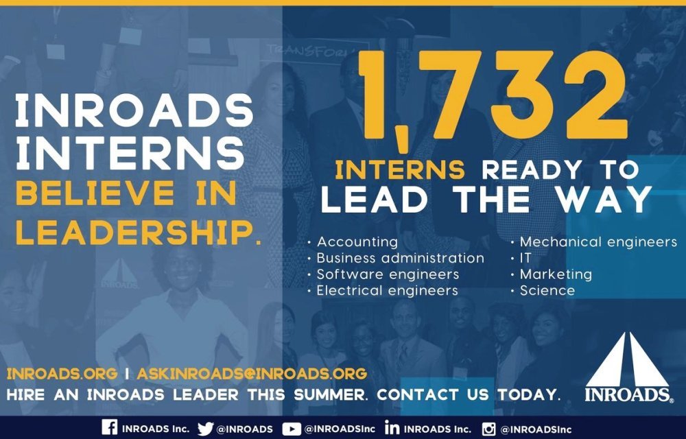 Inroads has created professional partnerships between interns and prospective employers since 1970. Contributed image