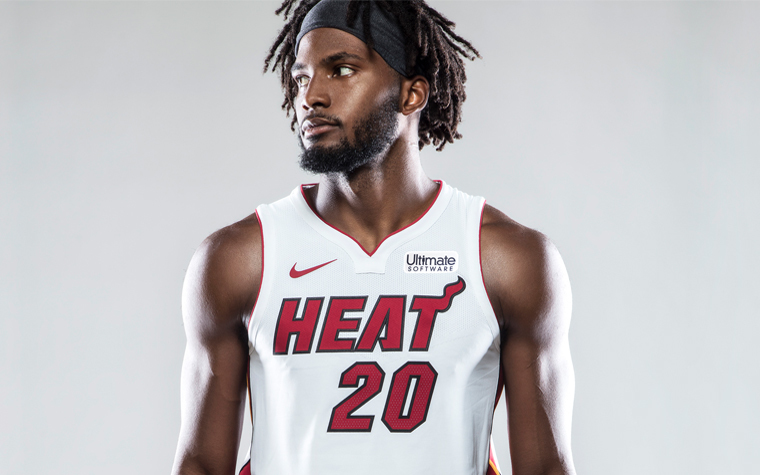 The Ultimate Software logo will be placed on the Miami Heat jersey. Contributed image