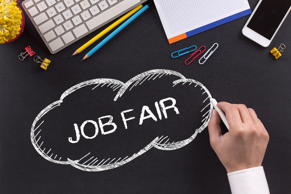 Experts recommend recruiters attend as many job fairs as possible. File image